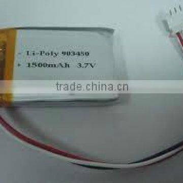 li-polymer battery 3.7v 1500mah