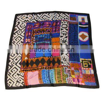 fashion square silk foulard