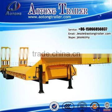 China manufacture competitive price 40ton 2 axle low bed semi trailer for sale