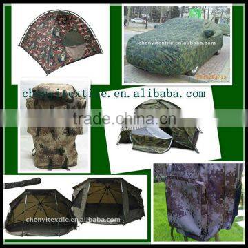 High quality china manufactory camouflage pu coated fabric for tent