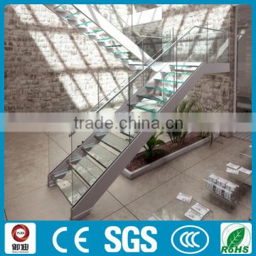 decorative modern indoor stainless steel glass stairs                        
                                                                                Supplier's Choice