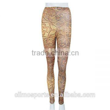 2015 Beautiful Pattern Tattoo Slimming Leggings For Women