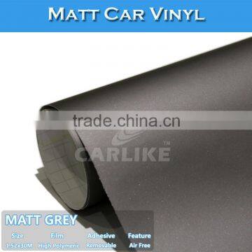 5FTx98FT C9014 Matt Vinyl Film Car Wrap Sticker Factory Grey Wrap Vinyl