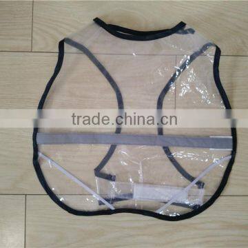 Novel Transparent pvc dog raincoat