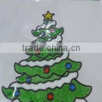 New Design Wreath Christmas Window Sticker/ Decor For Holiday photo-5
