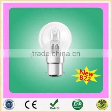 factory price G45 B22 18w28w42w halogen tungsten lamp clear high quality certificated