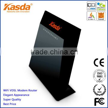 Kasda 30a VDSL Router Wireless 300Mbps Modem KW52283 with Gigabit Ethernet Ports Built-in 2T2R WiFi Antennas