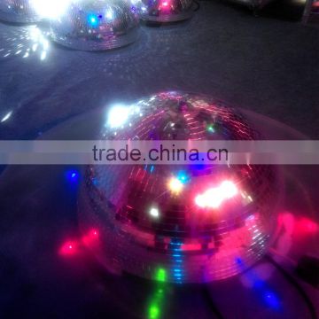 Top Quality wholesale christmas rotating half disco mirror rotating ball