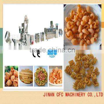 Stainless Steel Extruded Snack Food Fried Wheat Flour Bugle Production Line