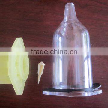 hot selling plastic catchment oil cup used on fuel injection pump test bench