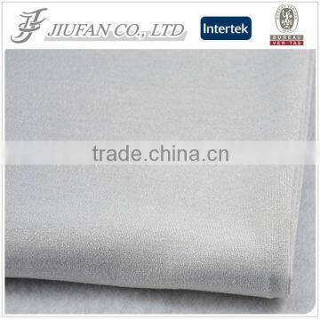 Jiufan Textile Spun Polyester Spandex Lurex Single Jersey Knit Fabric for Garment in Shaoxing