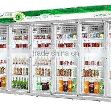 glass door beverage cooler showcase display