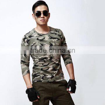 camouflage t shirt high quality designer tapered custom made printing OEM logo funny printing military t-shirt for men