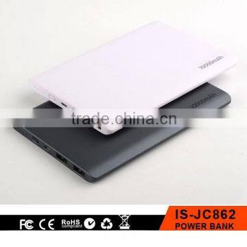 2016 Christmas Gift Item 10000mah Slim Rubber Finish Power Bank With Dual USB Output photo-6