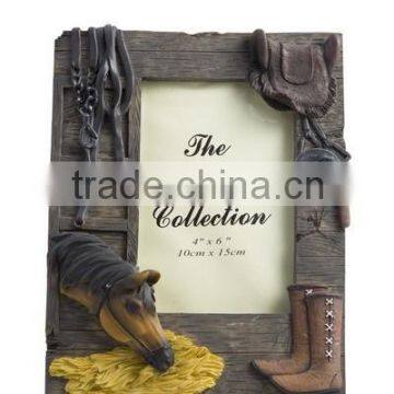 Western cowwboy Photo Frame figurines