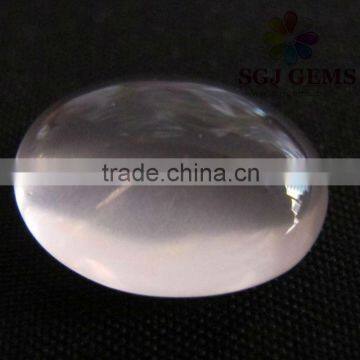 Natural Rose Quartz Oval Cabochon Gemstone Jewelry Beads