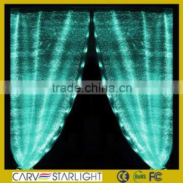 2015 hot fiber optics fabric decoration led curtains for stage backdrops