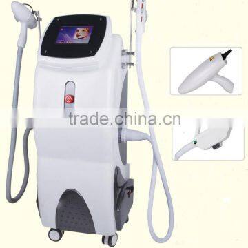 Pigment Removal 2014 Newest Design Ipl Hair Removal Beauty Equipment/e-light Ipl Rf+nd Yag Laser Multifunction Machine Skin Whitening