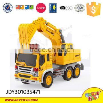 New arrival plastic friction excavator grab car for kids china wholesale