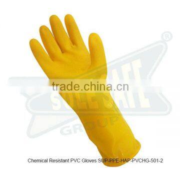 Chemical Resistant PVC Gloves ( SUP-PPE-HAP-PVCHG-501-2 )