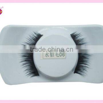 soft mink fur false lash with hand-made