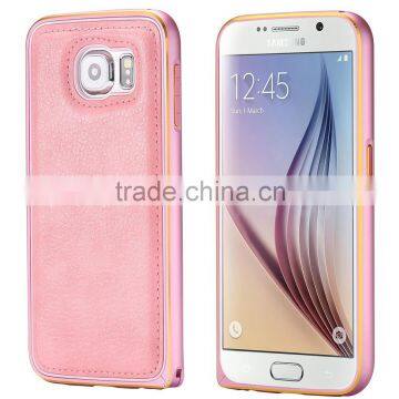 Latest design factory direct sale leather cell phone case for samsung galaxy S6 edge leather case with card holder                        
                                                Quality Choice
