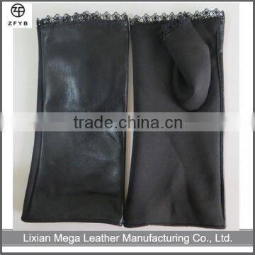 Wholesale ladies fashion dress fingerless leather gloves