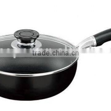 PWA,Aluminium non-stick pan wok with cover