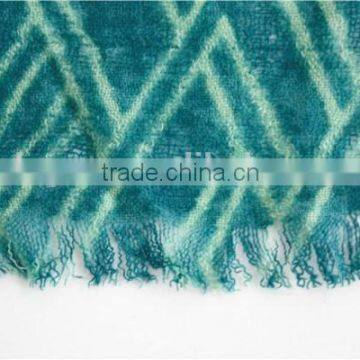 Patchwork Printed Wool Scarf photo-4