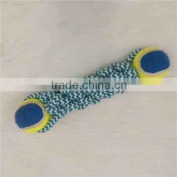 Rope Toy With Rubber Tennis Ball Dog Toy