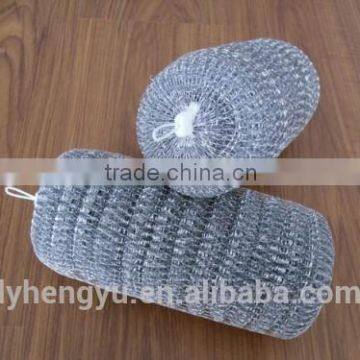 kitchen accessories galvanized mesh pot scourer/scouring pad in rolls