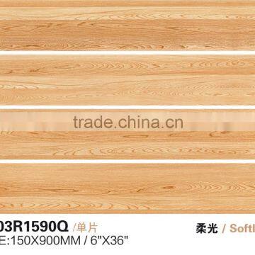 150x900mm Wood Inkjet Full Polished Porcelain Floor Tiles