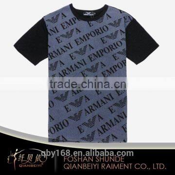 OEM custom personalized men printing round neck tshirts