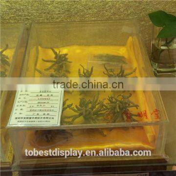 custom acrylic box,clear acrylic box,square acrylic box for Chinese Herbal medicine