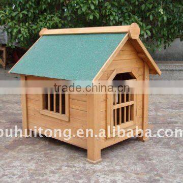 wooden dog kennel