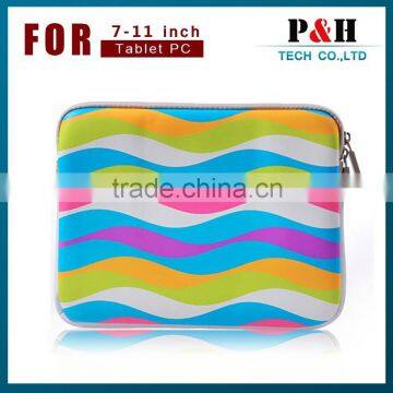 Fashion Cartoon Neoprene Sleeve Pouch Carry Handle Bag Case For 7-8 inch Tablets