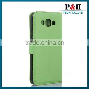 Cell Phone Case Leather Flip Case Cover Flip for Samsung Galaxy E7 With Caller ID Display Window photo-5