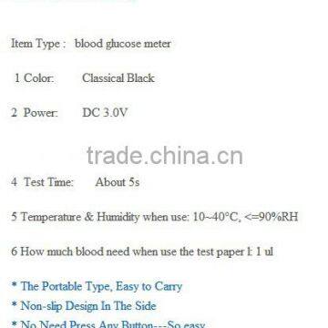 Hot Sales Health Care Blood Sugar Tests Glucometer Blood Glucose Meter Strips Measurement of Blood Sugar photo-3