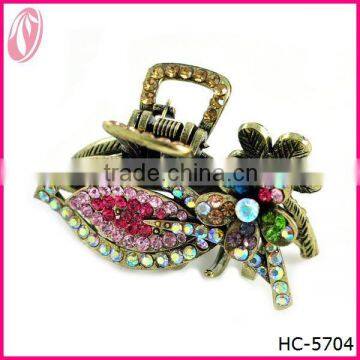 Best Seller Zinc Alloy Material Hair Claw With Crystal