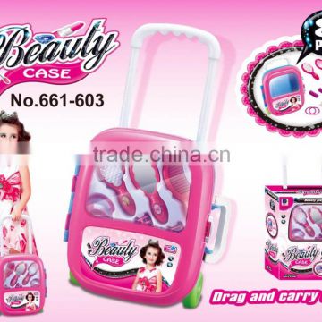 8pcs accessories beauty case beauty set drag and carry freely toys