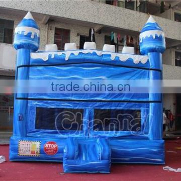 blue inflatable bouncy castle, inflatable jumping castle, inflatable castle