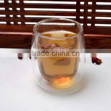 double wall glass tumbler heat couple resistant cup