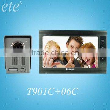 9 inch wired villa color video intercom door bell