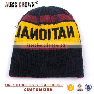 Small Order Beanies Custom Jacquard 100% Acrylic Cheap Beanies photo-6