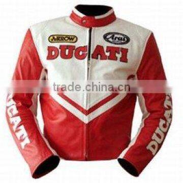 Leather Motorbike Racing Jacket