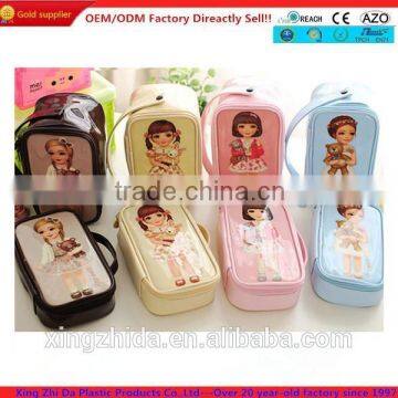 Lovely barbie hand receive package and doll cosmetic bag