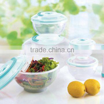 5pcs vacuum food container with pump GL9501V-B