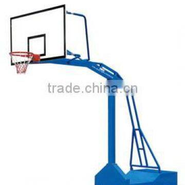 University gymnasium SMC backboard blue outdoor basketball stand