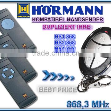 Hormann HS1 868,HS2 868,HS4 868 universal remote control replacement transmitter