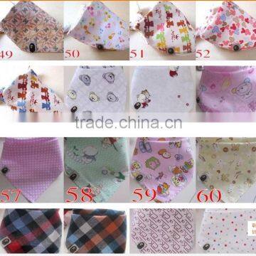 Baby cotton triangular binder,kids cartoon triangular bandage cotton bibs